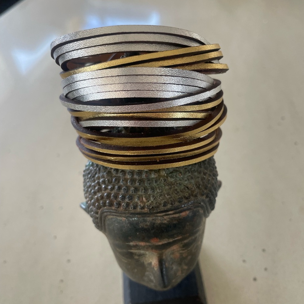 Leather Snap Cuff - image 1